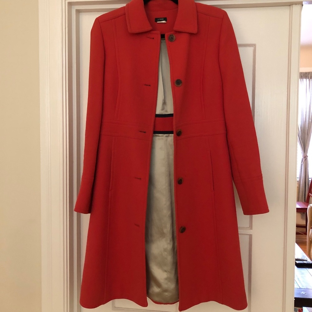 Banana republic coral wool coat- size 4